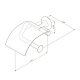 A80341500 Like, Держатель для туалетной бумаги с крышкой