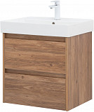 Тумба под раковину Aquanet Nova Lite 60 дуб шоколадный (2 ящика) 00287879