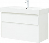 Тумба под раковину Aquanet Nova Lite 100 (SLIM SYNERGY) белый, 2 ящика 00249940