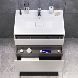 M50AFHX0803WM Inspire V2.0, База под раковину, подвесная, 80 см, 3 ящика, push-to-open, белый матовы