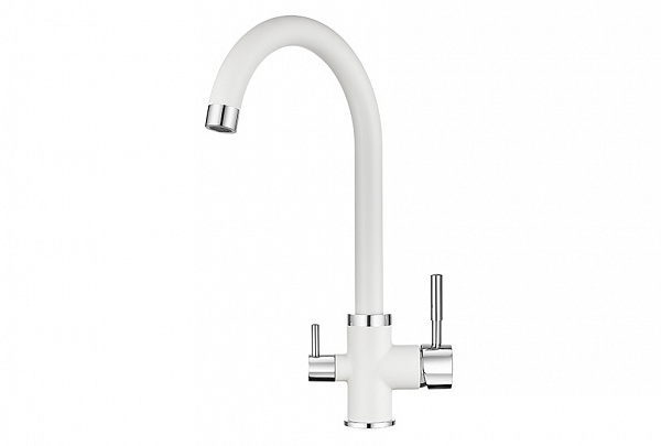 Смеситель для кухни Granula GR-2168 арктик, 2168wh
