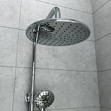 Душевой гарнитур с верхней лейкой, хром, Ray, IDDIS, RAYSB3Fi76