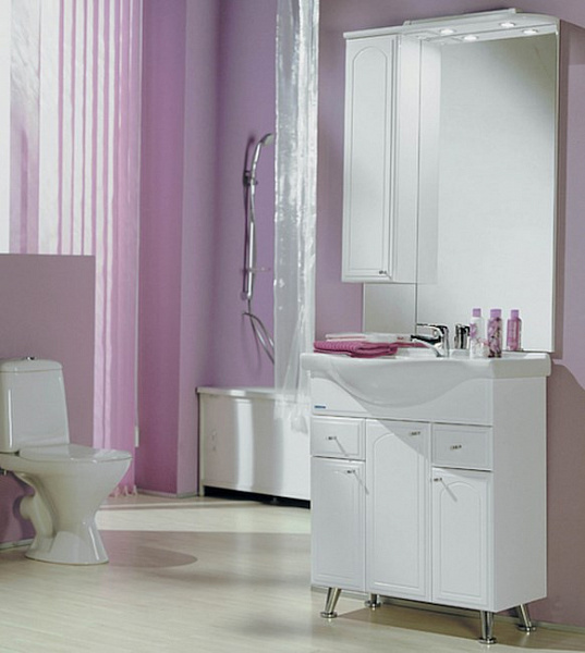 Зеркало-шкаф Акватон Майами 75x111 1A047502MM01L левый с подсветкой