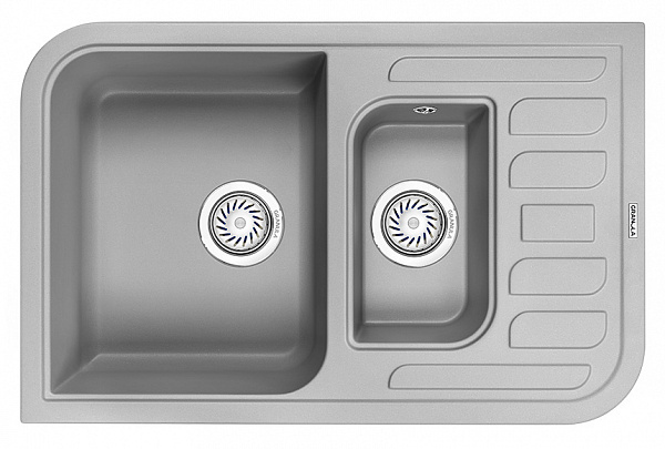 Мойка кухонная Granula прямоугольная кварц 7803, АЛЮМИНИУМ