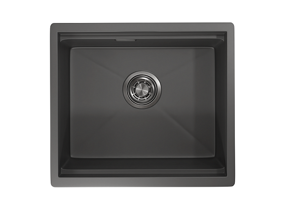 KS-5045U, ГРАФИТ МАТОВЫЙ, стальная кухонная мойка KITCHEN SPACE