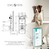 Инсталляция для подвесного унитаза Hasvik (Хасвик) с кнопкой Titan, материал ABS пластик, 5 в 1