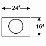 Клавиша смыва Geberit Sigma 10 115.758.14.5