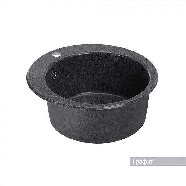 Мойка для кухни Aquaton Иверия круглая графит 1A711032IV210