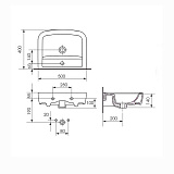 Раковина Cersanit PURE P50 UM-PUR50/1