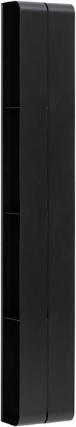 Полка Aquanet Магнум 20x130 черная матовая, вертикальная 00302228