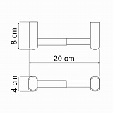 Держатель туалетной бумаги Wasserkraft Berkel K-6822