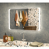 Зеркало AZARIO Luigi 1000х800 влагостойкое с подсветкой и гравировкой (CS00071917)