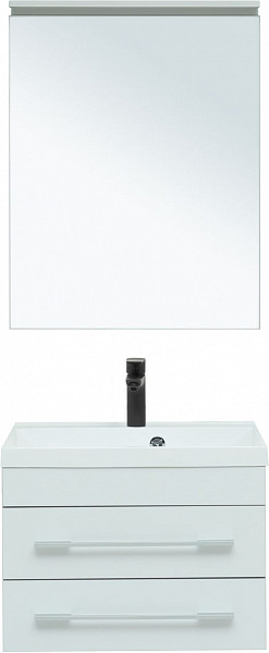 Тумба под раковину Aquanet Верона 58 New белый матовый 00272423