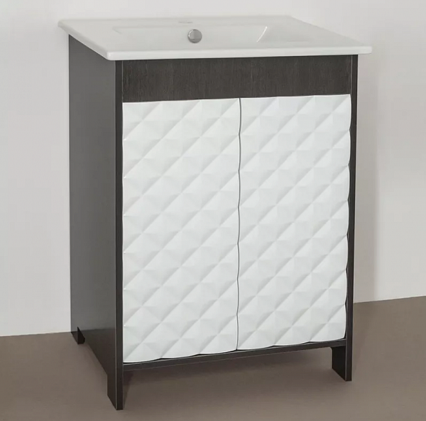 Мебельная раковина Sanita luxe Quadro 60 QDR60SLWB01