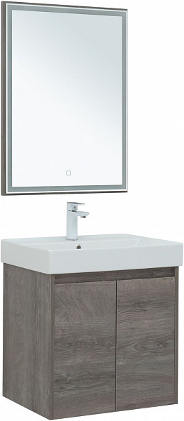 Мебель для ванной Aquanet Nova Lite 60 дуб рошелье (2 дверцы) 00302533