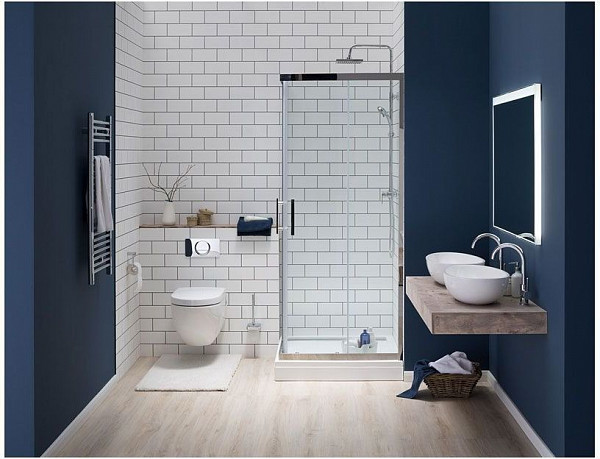 Душевой уголок Aquanet Delta Cube NPE1142 100x100, прозрачное стекло NPE1142