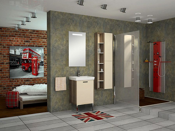 Зеркало Акватон Йорк 50x85 1A173002YO010 с подсветкой