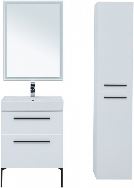 Тумба под раковину Aquanet Nova 60 белый (2 ящика) 00242279