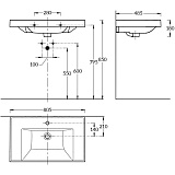 Раковина на тумбу Kerama Marazzi Cubo CU.wb.80
