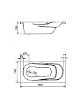 Акриловая ванна Santek Касабланка М 150х70 1WH501530