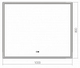 Зеркало Silver Mirrors Santana 100х80 см LED-00002260