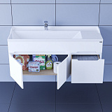 Тумба для умывальника подвесная "Лондон 120" (под умывальник Сириус 120) Санта