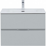 Тумба под раковину Aquanet Алвита New 70 2 ящика, серый 00303907