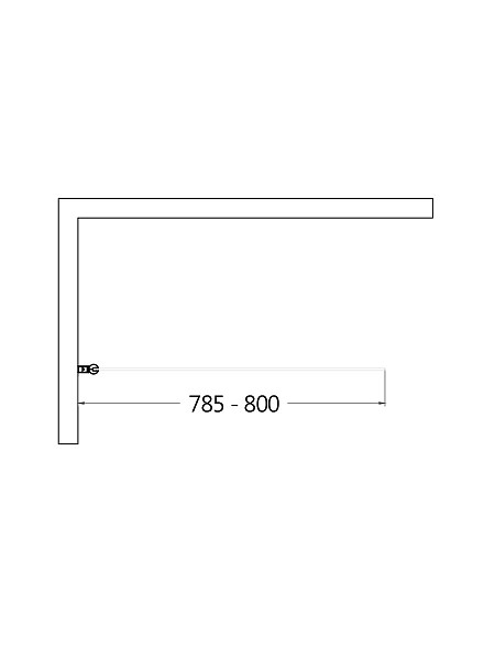 Шторка  на ванну AQUAme 800*1400мм., стекло 6мм, цвет профиля матовый черный. Вертикальные и горизонтальные декоративные линии
