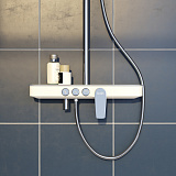 Смеситель для ванны с верхним душем, Shelfy, IDDIS, SHESB3Fi06