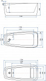 Акриловая ванна Aquanet Family Trend 170x78 90778 Matt Finish 90778-MW