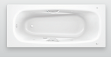 Стальная ванна BLB Universal Anatomica HG 150x75 B55L с отверстиями под ручки