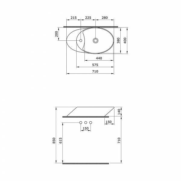 Раковина Bocchi Vessel 1021-001-0126 белая