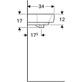 Раковина 45 см Geberit Renova Nr.1 Comprimo 276145000