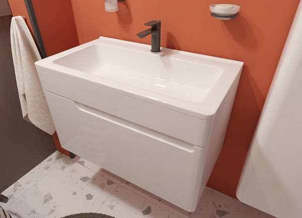 Раковина накладная Эстет Каре Люкс 80 см ФР-00005713