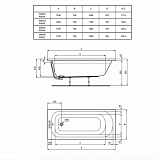 Акриловая ванна Ideal Standard Simplicity W004501 170x75