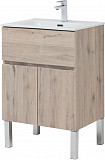 Тумба под раковину Aquanet Алвита New 60 1 ящик, 2 дверцы, дуб веллингтон белый 00277549