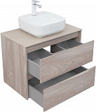 Тумба под раковину Aquanet Nova Lite 75 орех светлый (2 ящика) 00287885