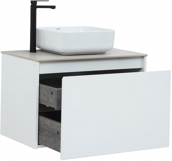 Тумба под раковину Aquanet Nova Lite 75 белый (1 ящик) 00242275