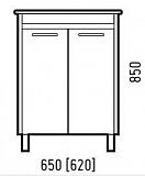 Тумба под раковину Corozo Лорена 65 антик SD-00000354