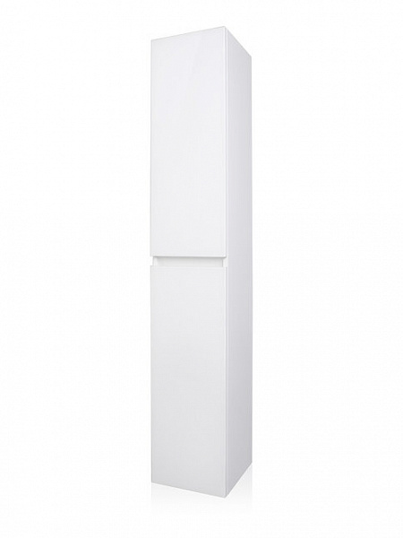 Шкаф-пенал подвесная Style line Даймонд 30х175,  Люкс белая, PLUS