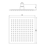 Душевая насадка верхняя квадратная, IDDIS, 00630SSi64