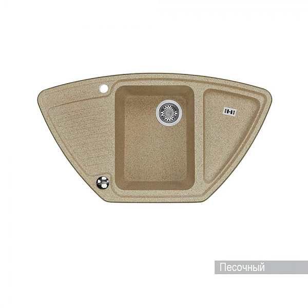 Мойка для кухни Aquaton Лория угловая песочная 1A715032LR220