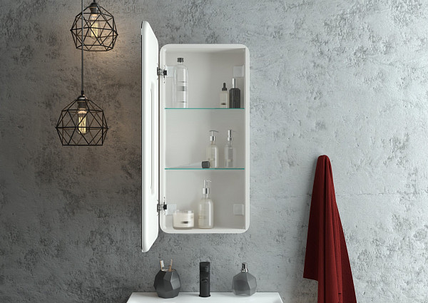 Зеркало-шкаф Континент "Elliott LED" 400х800 левый