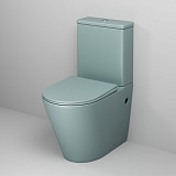 Унитаз GR-4480MNMS Color (620*365*810) МЯТНЫЙ МАТОВЫЙ напольный БЕЗОБОДКОВЫЙ, 2 места