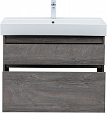 Тумба под раковину Aquanet Nova Lite 85 дуб рошелье, 2 ящика 00249937