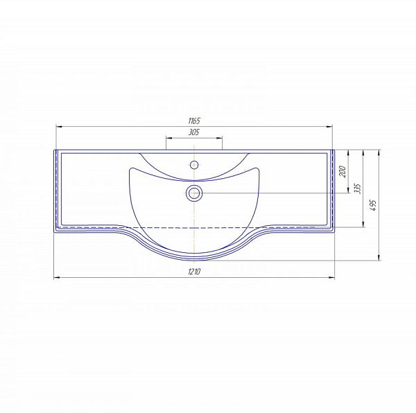 Раковина Классик 120 SD-00000375