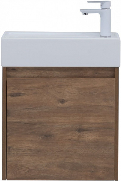 Тумба под раковину Aquanet Nova Lite 50 дуб рустикальный (1 дверца) 00298855