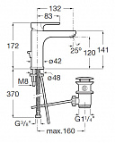 Смеситель Roca L20 Mezzo для раковины с донным клапаном, 5A3F09C00