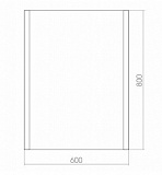 Зеркало Creto Vessel 60х80