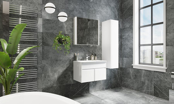 Зеркальный шкаф Roca UP 60 L белый глянец ZRU9303015